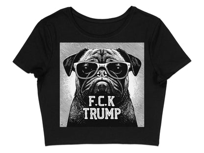 F.C.K Trump Sunglasses Dog Black Crop Top product