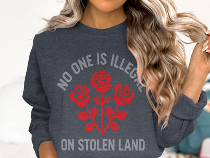 No One Is Illegal on Stolen Land Shirt product type
