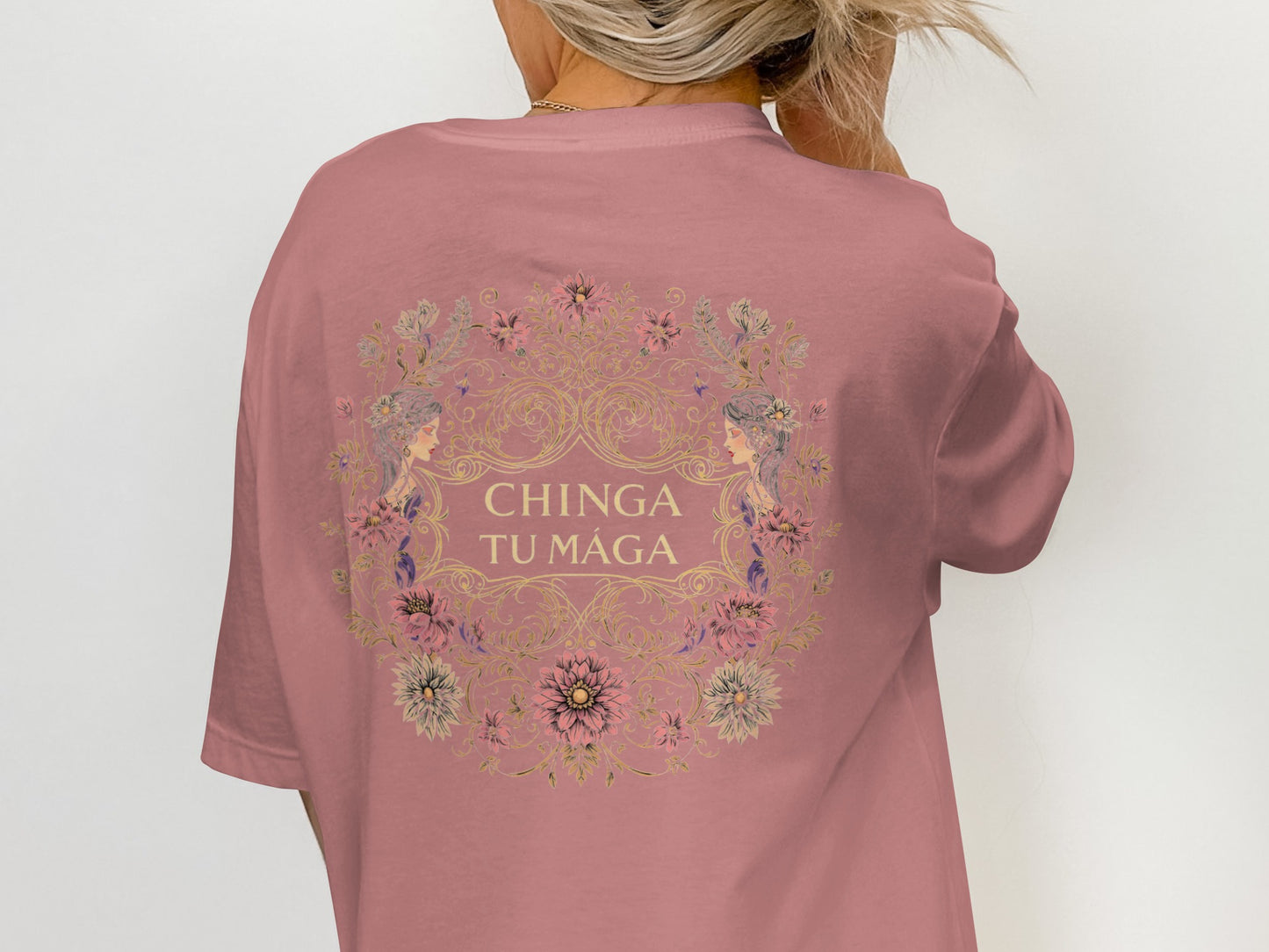Stylish Chinga Tu Maga Graphic Tee Shirt