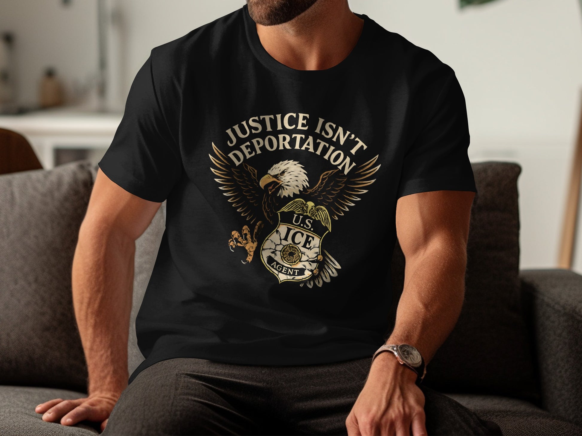 Justice Isn't Deportation U.S. ICE Agent T-Shirt product