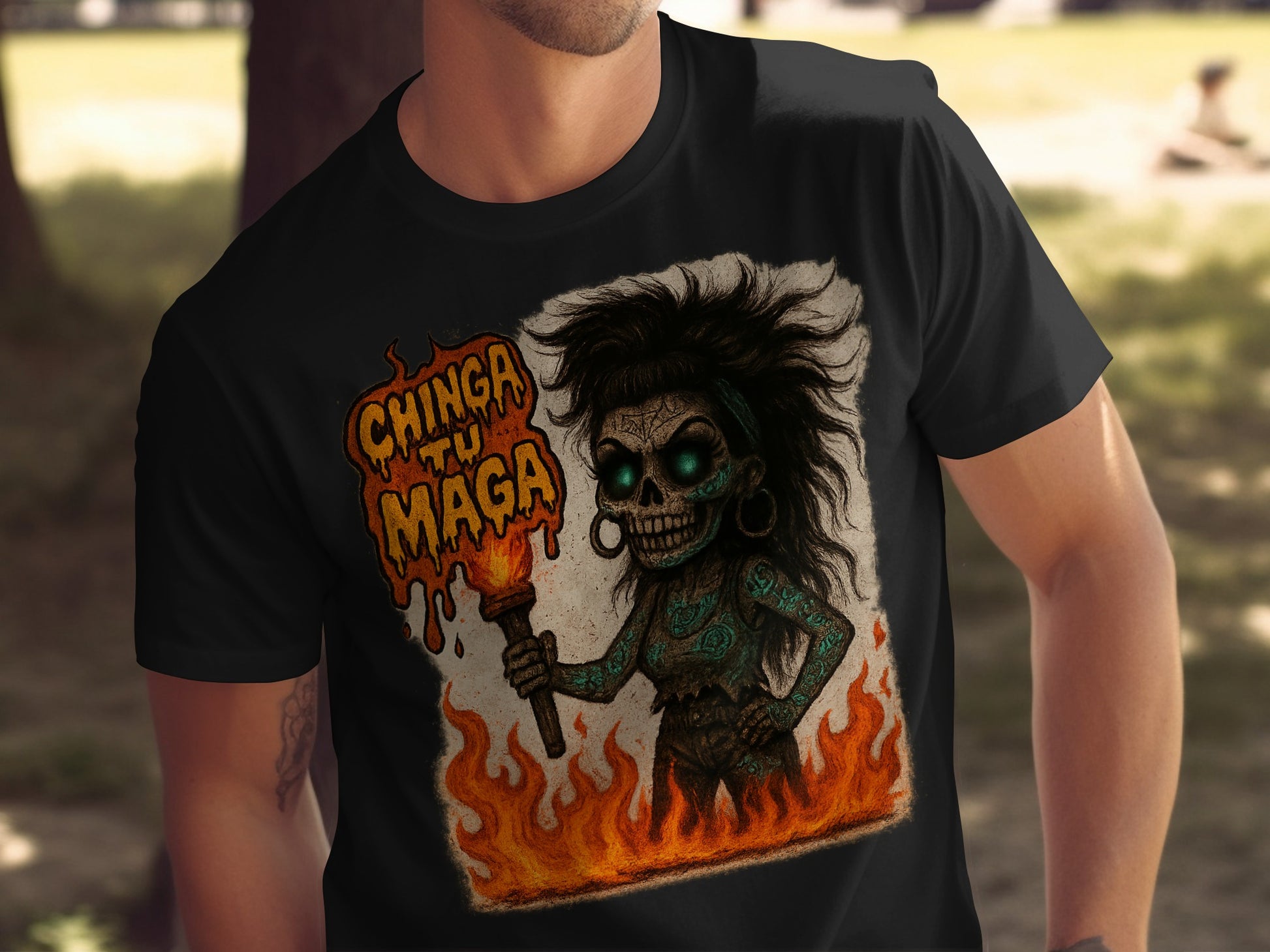 Unique Chinga Tu Maga Graphic Tee Shirt product