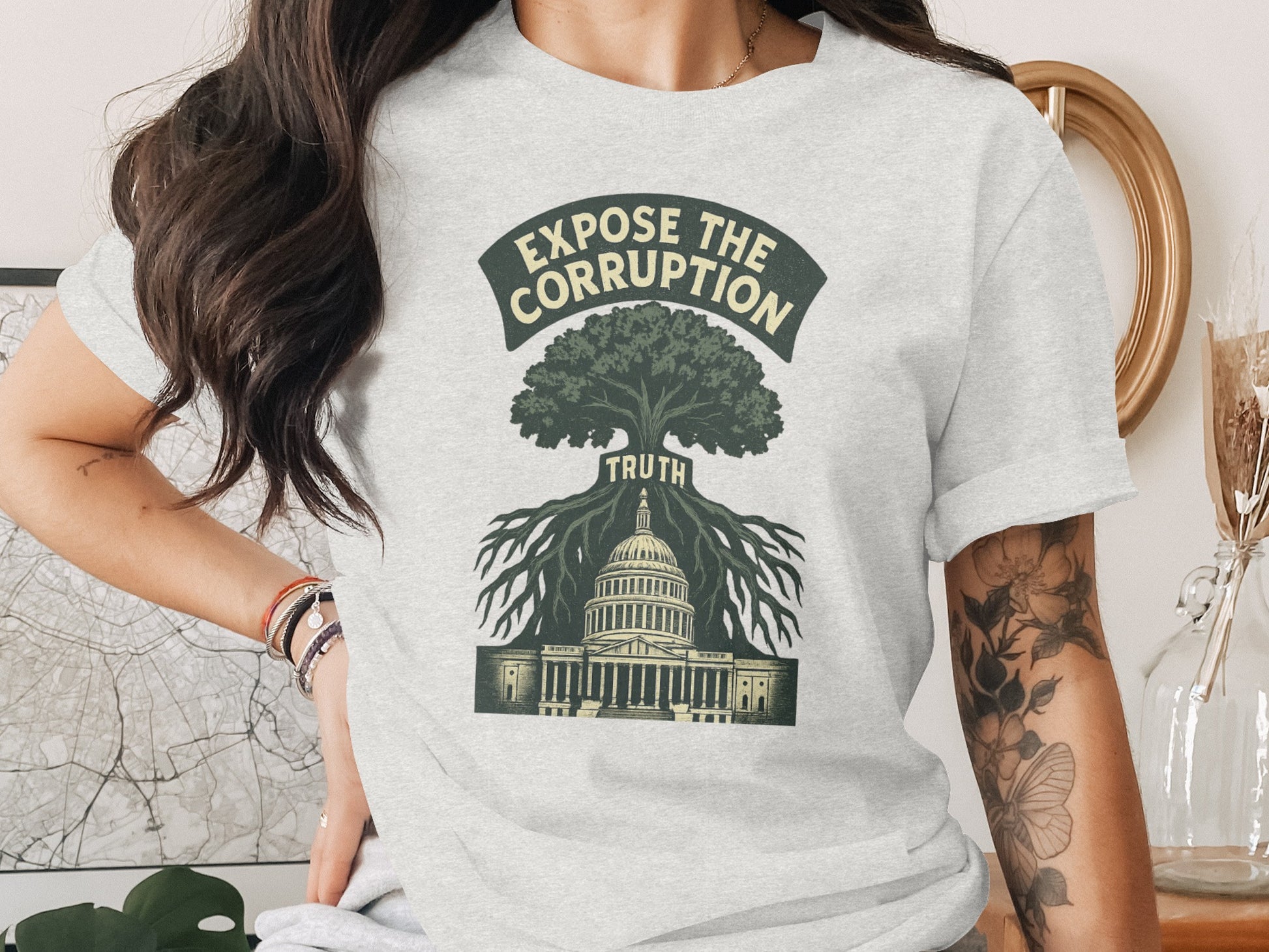 Expose The Corruption Truth Graphic Tee product type