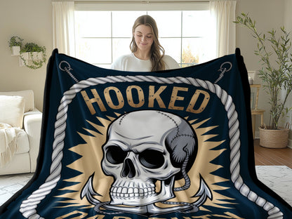 Hooked Skull Design Cozy and Unique Blanket product type