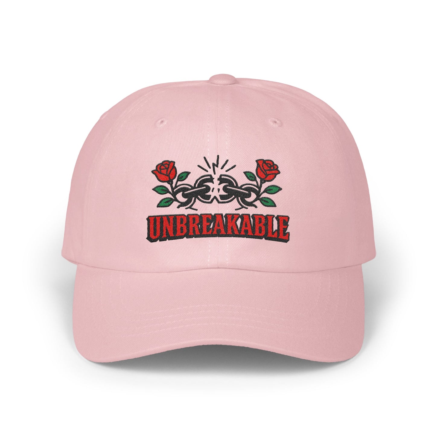 Unbreakable Embroidered Rose Design Adjustable Cap product
