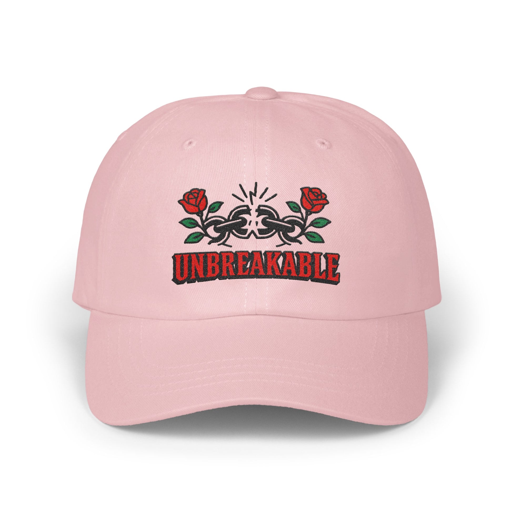 Unbreakable Embroidered Rose Design Adjustable Cap product