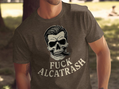 Fuck Alcatrash Skull Design Graphic Tee product type