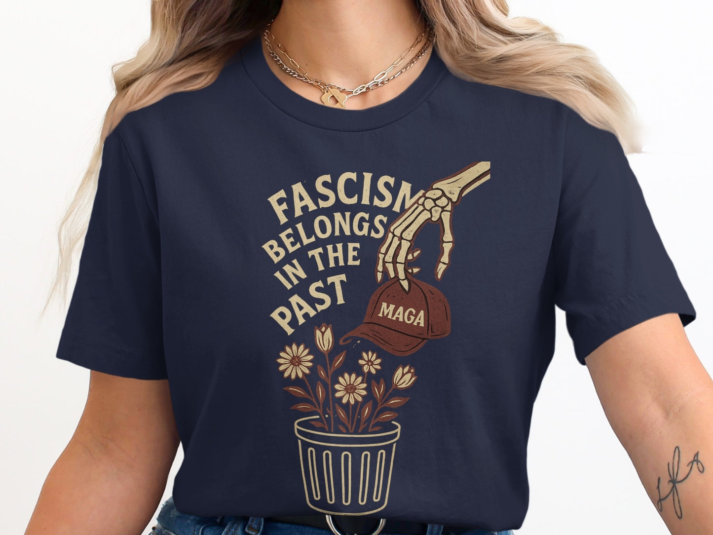 Fascism Belongs In The Past Graphic T Shirt product