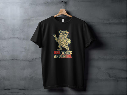 Red White and Drool Graphic T-Shirt Funny Dog Lover product