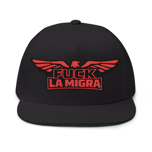 Bold Fuck La Migra Eagle Wing Statement Hat