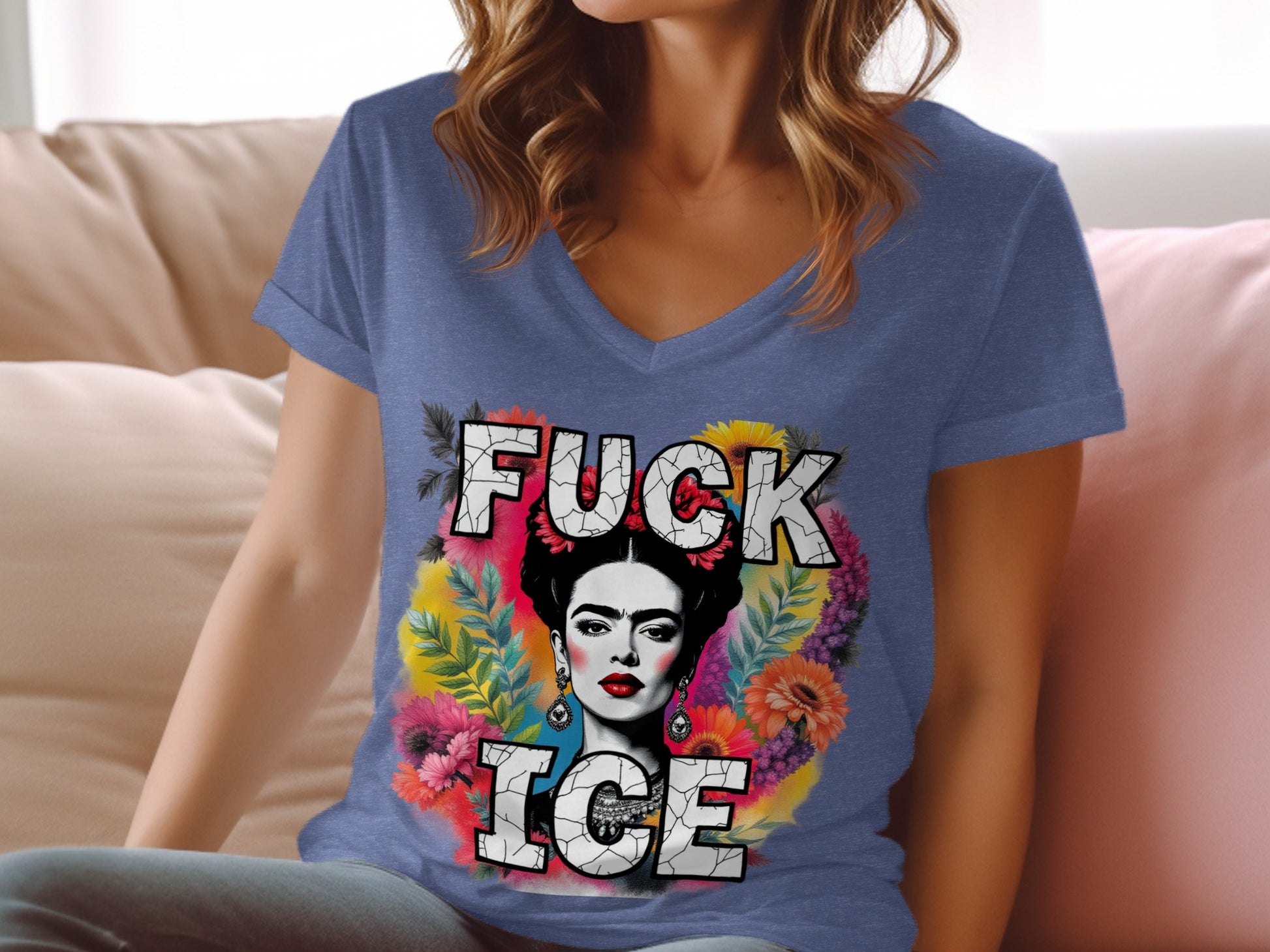 Bold Graphic Statement T-shirt with Colorful Illustration