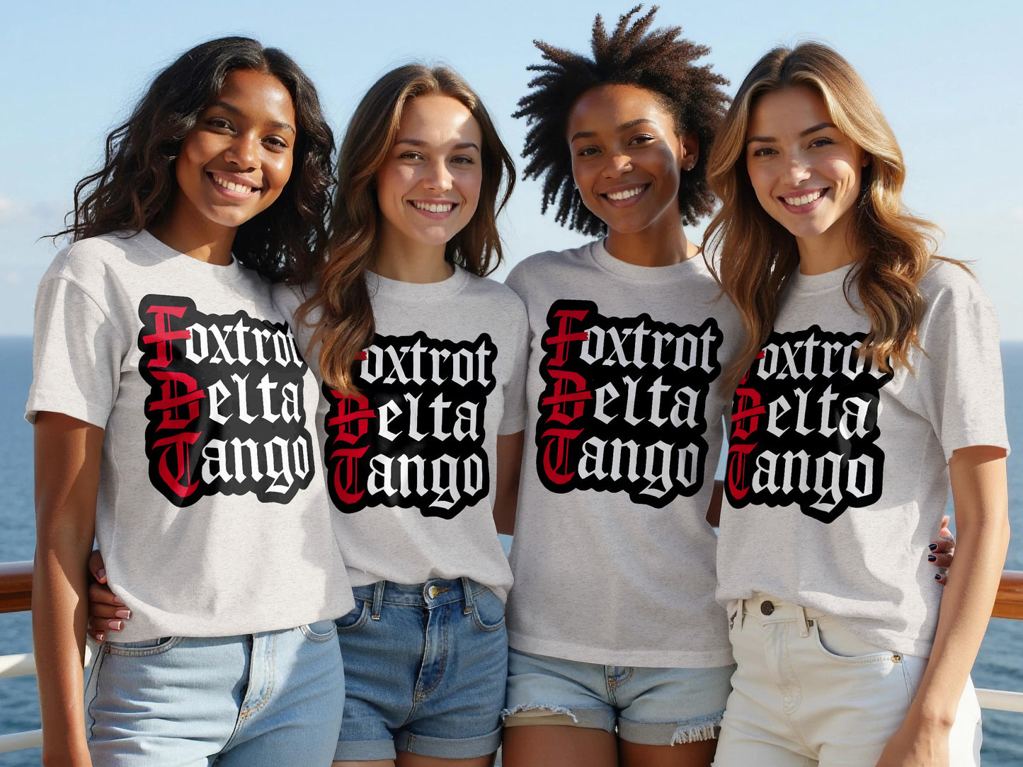 Foxtrot Delta Tango Message Graphic Tee product type