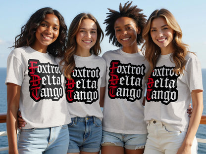 Foxtrot Delta Tango Message Graphic Tee product type