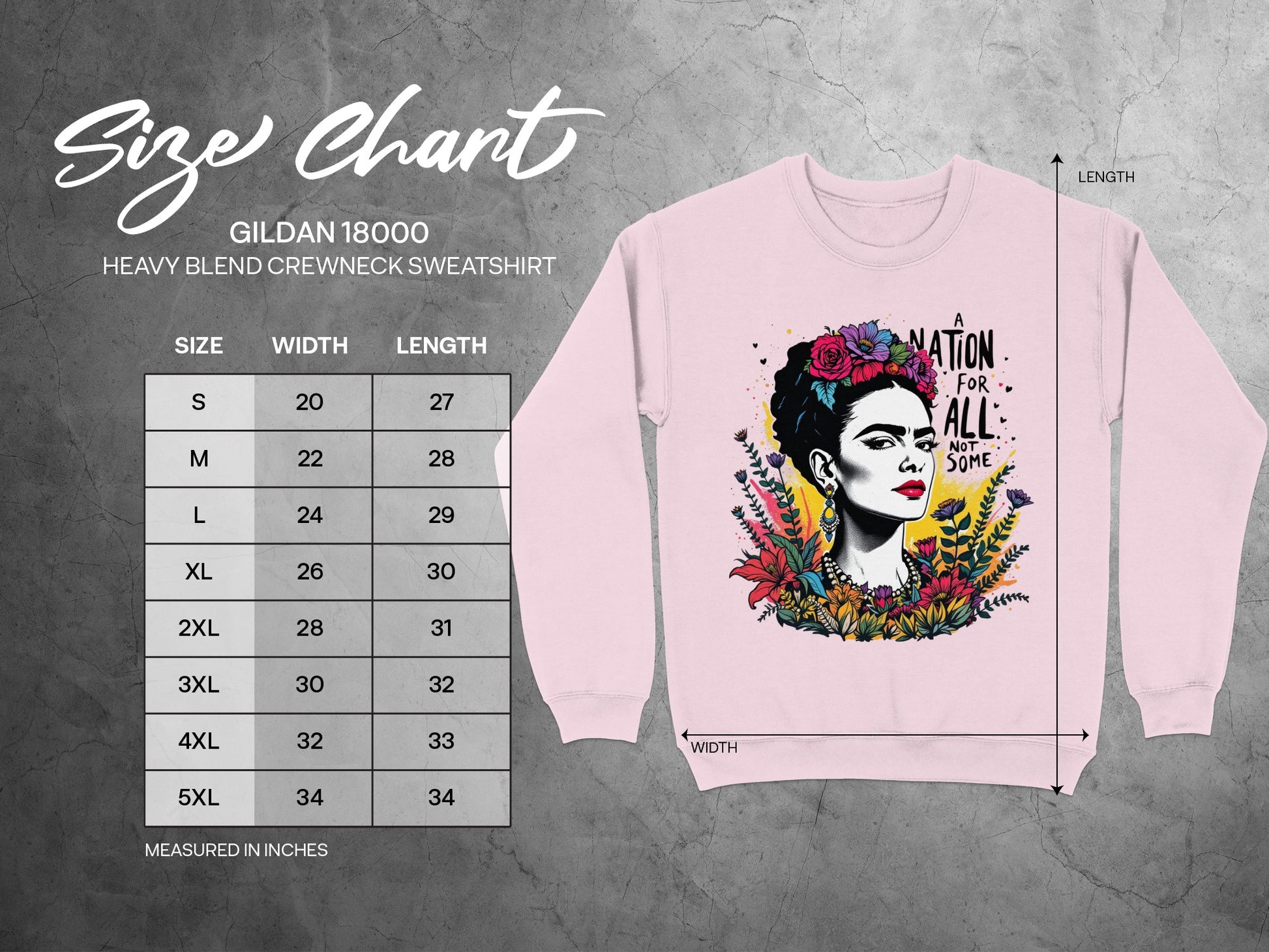 Frida Kahlo A Nation For All Graphic Sweatshirt