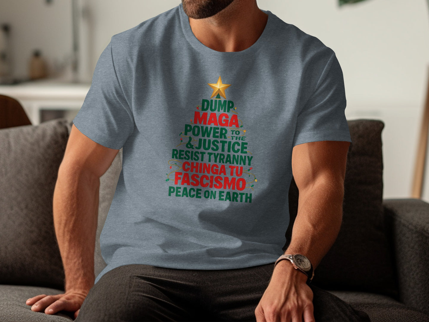 Dump MAGA Power to Justice Peace on Earth T-shirt
