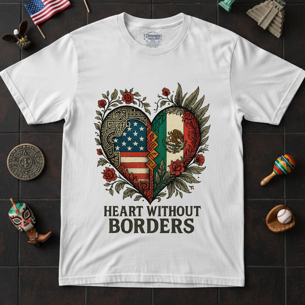 Heart Without Borders Patriotic T-Shirt