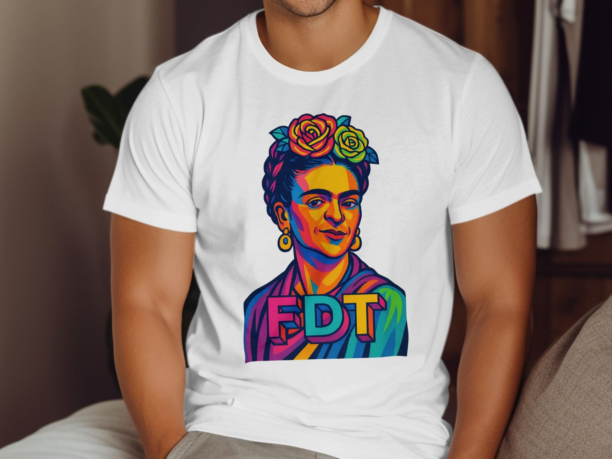 Colorful FDT Pop Art Graphic Printed T-Shirt product type
