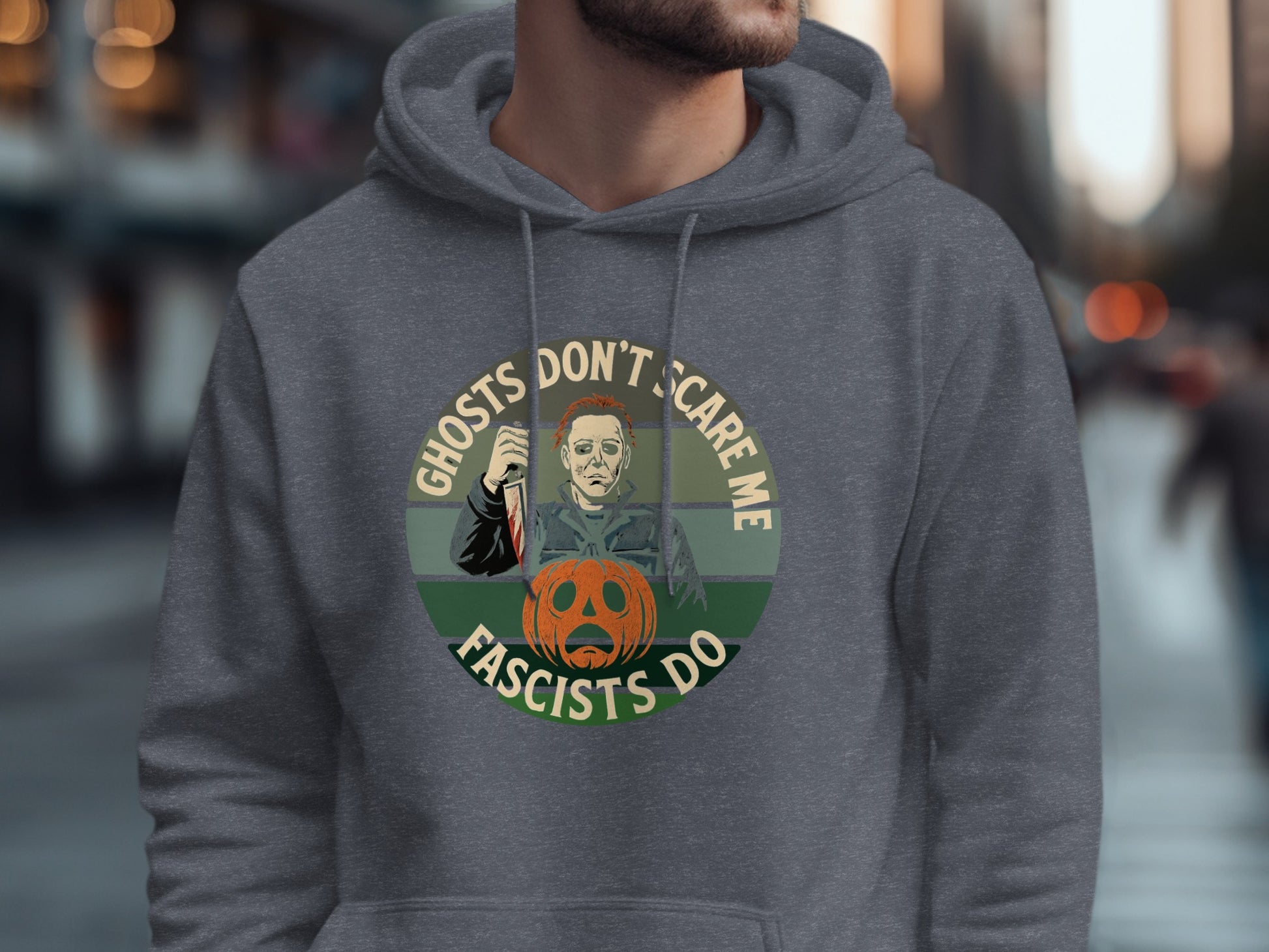 Ghosts Don't Scare Me Fascists Do Hoodie product type
