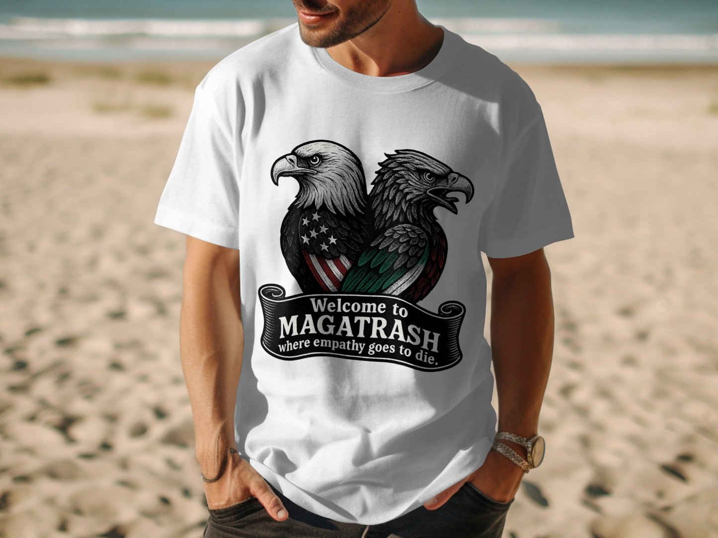 Welcome to MAGATRASH Graphic Short Sleeve T-shirt product