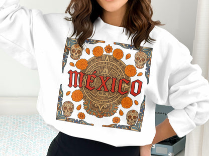 Vibrant Mexico Graphic Sweatshirt with Unique Design