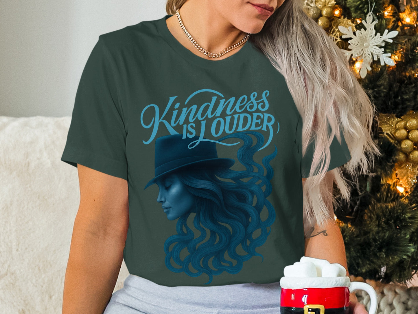 Kindness is Louder Graphic Shirt for Women