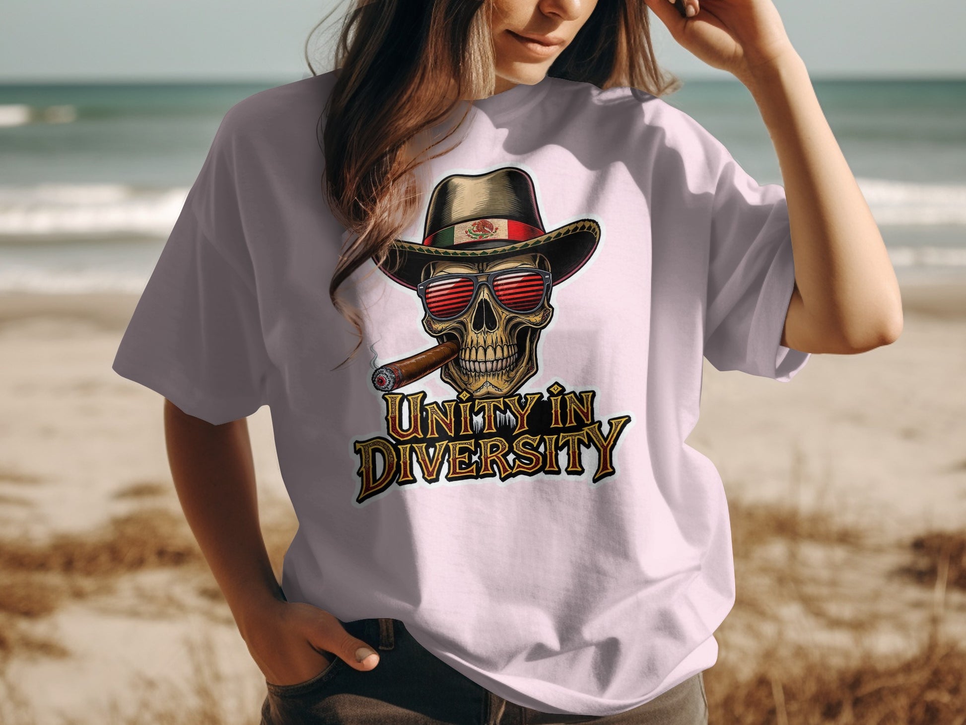 Unity in Diversity Skull Design T-Shirt product type