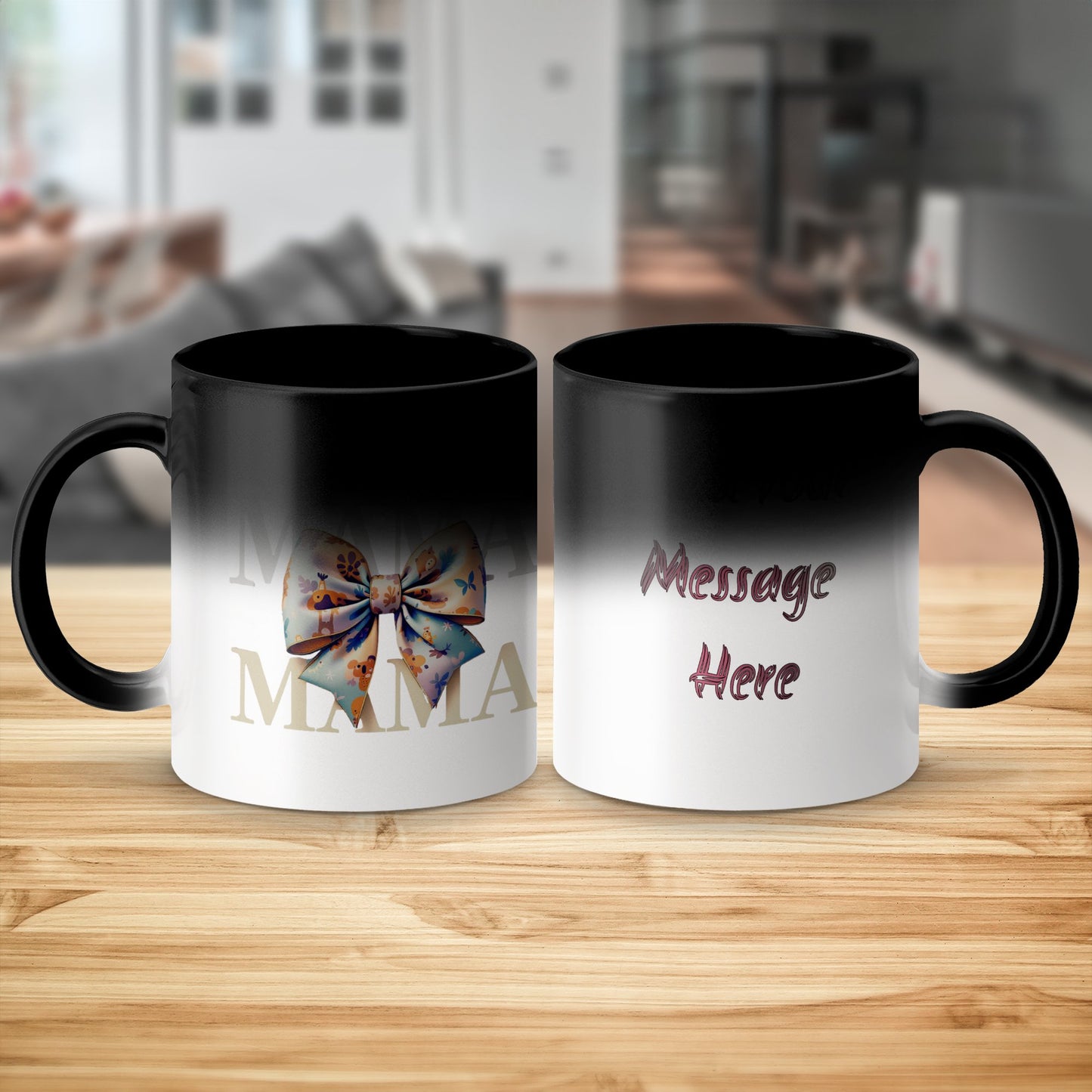 Personalized Custom Message Mama Bow Mug product type