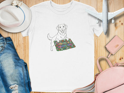 Welcome Home Dog Art Funny Casual T-shirt