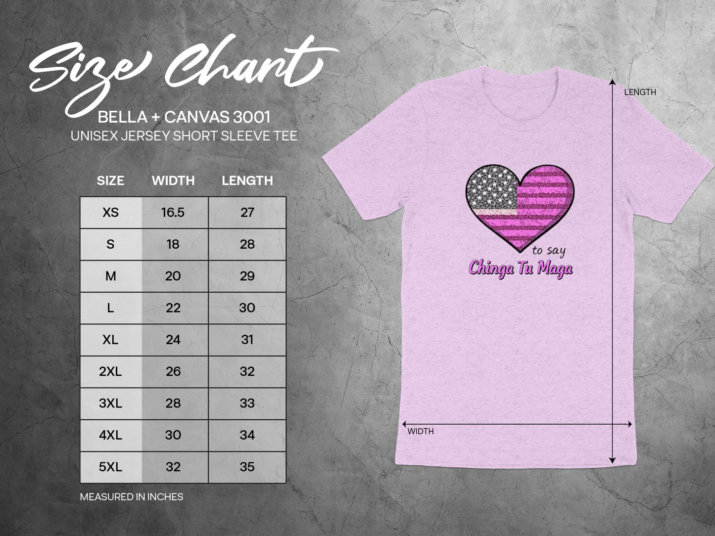 Bella+Canvas 3001 Unisex Short Sleeve Tee Chinga Tu Maga