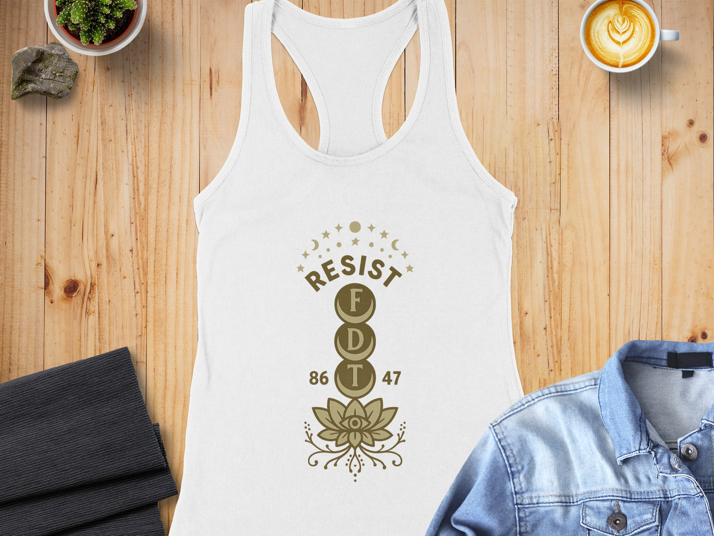 Resist FDT 86 47 Design on Women's Tank Top Product