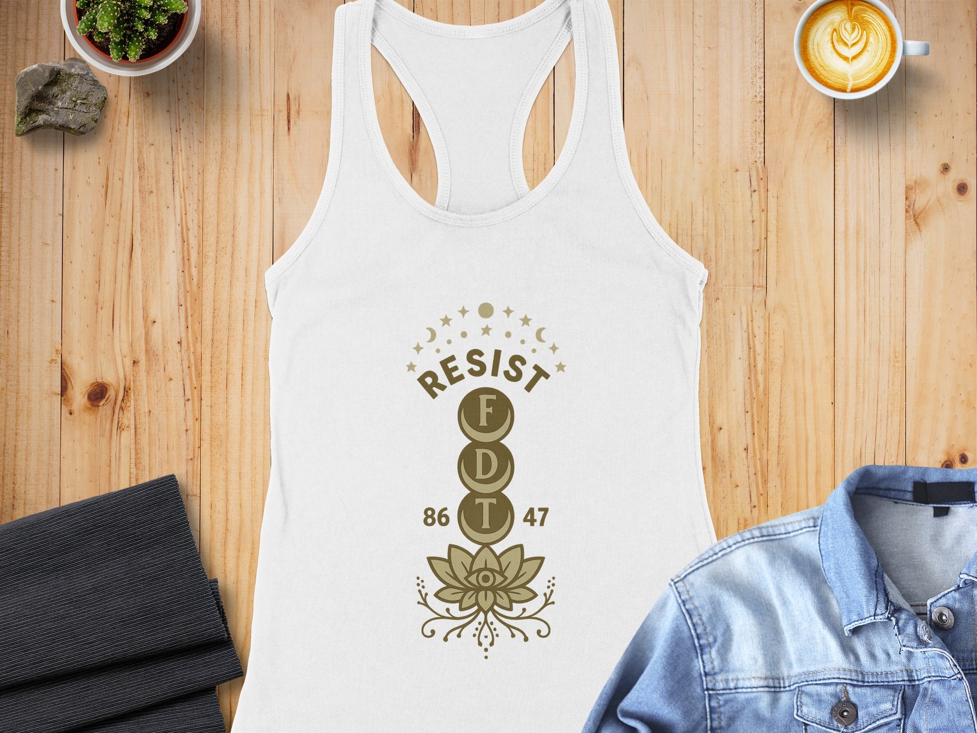 Resist FDT 86 47 Design on Women's Tank Top Product