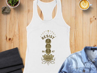 Resist FDT 86 47 Design on Women's Tank Top Product