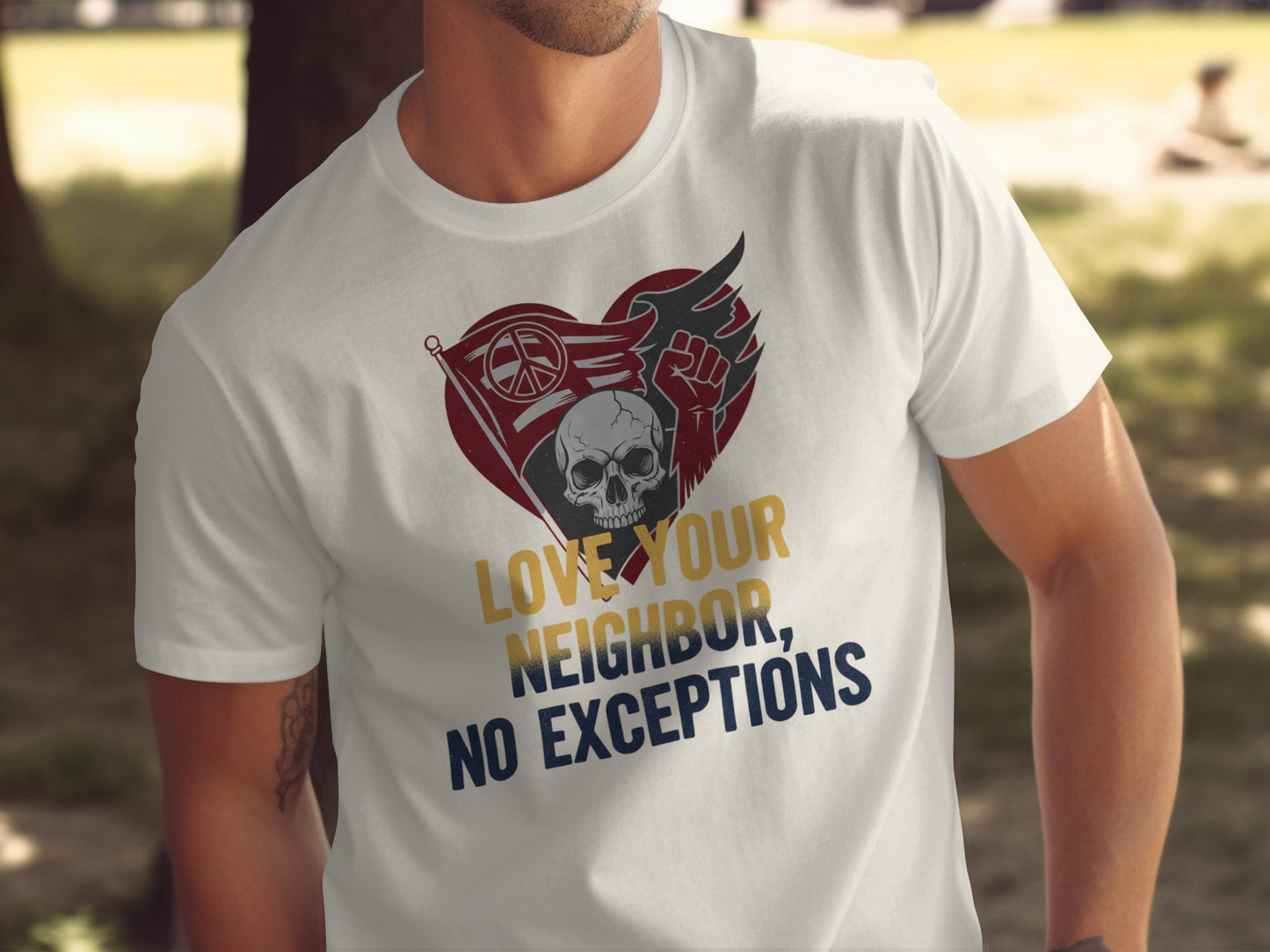 Love Your Neighbor No Exceptions Statement Shirt
