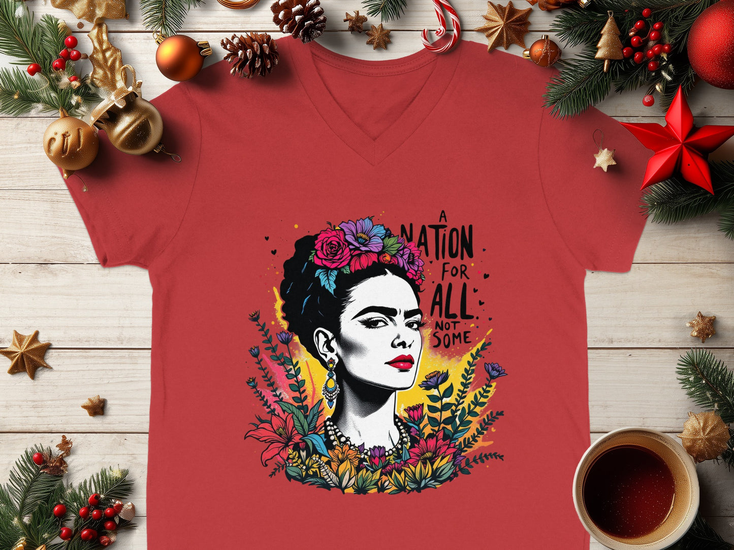 Vibrant Nation For All Not Some Graphic Tee