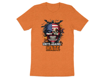 Unite Against Hate Skull Halloween T-Shirt product