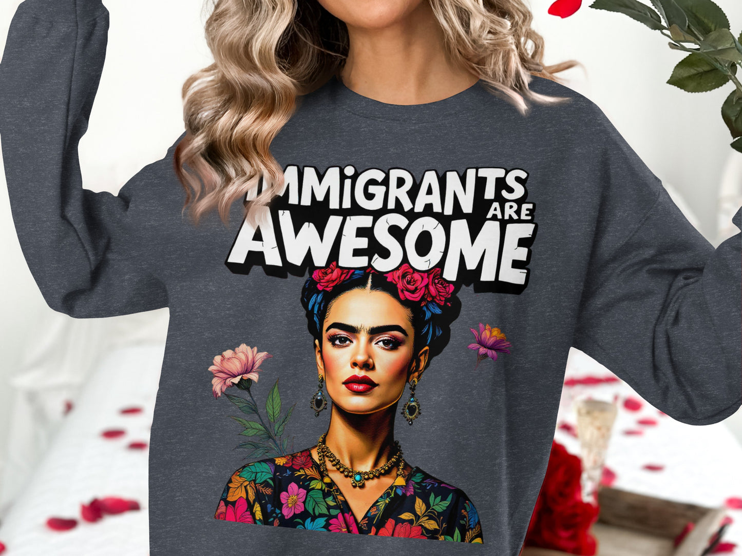 Immigrants Are Awesome Graphic Sweatshirt product type