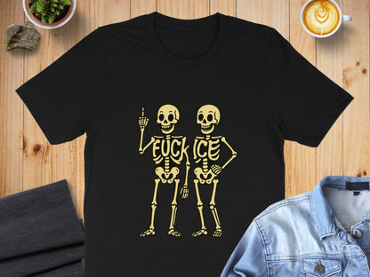 Skeletons Fuck Ice Statement T Shirt product