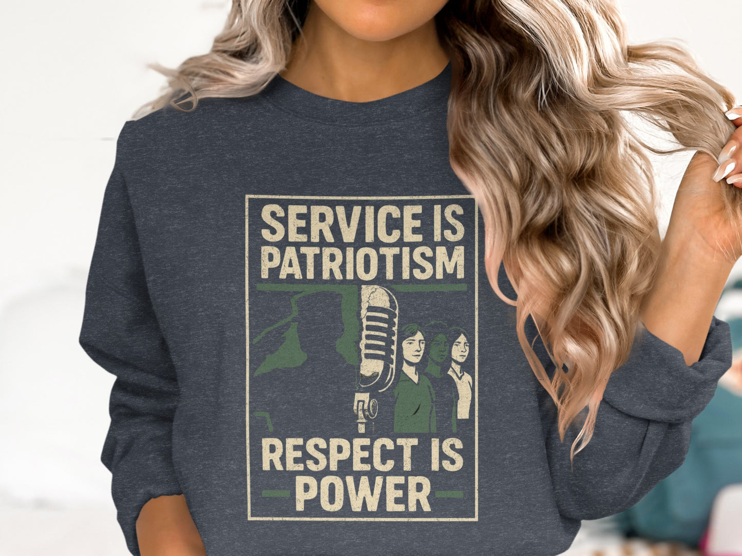 Service Is Patriotism Respect Is Power product