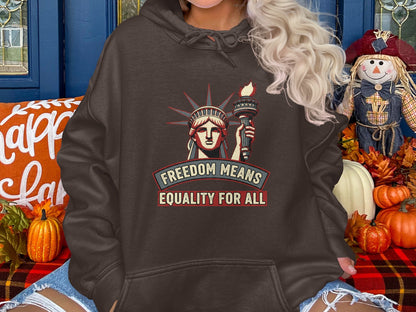 Freedom Means Equality For All Graphic Hoodie Product