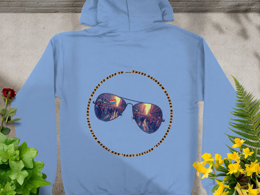 Stylish Street Reflection Graphic Hoodie product
