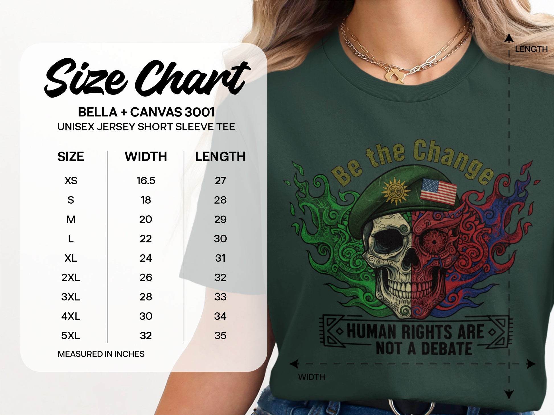 Be the Change Human Rights Graphic Unisex T-Shirt