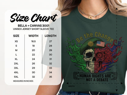 Be the Change Human Rights Graphic Unisex T-Shirt