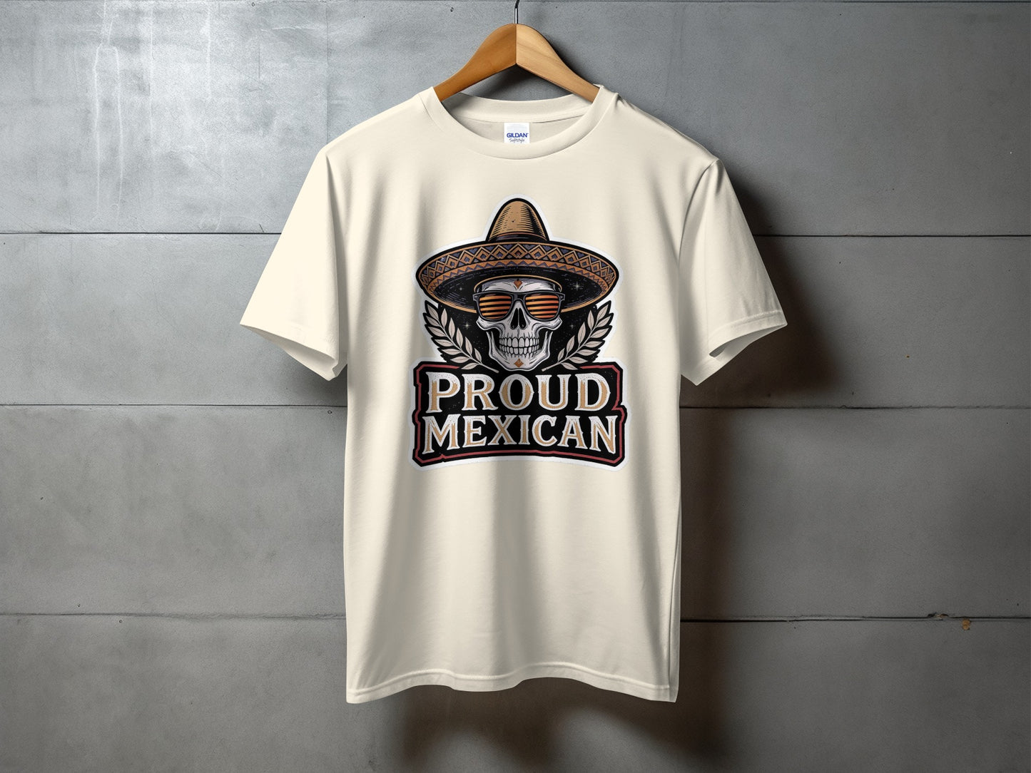 Proud Mexican Skull Graphic T-Shirt product type