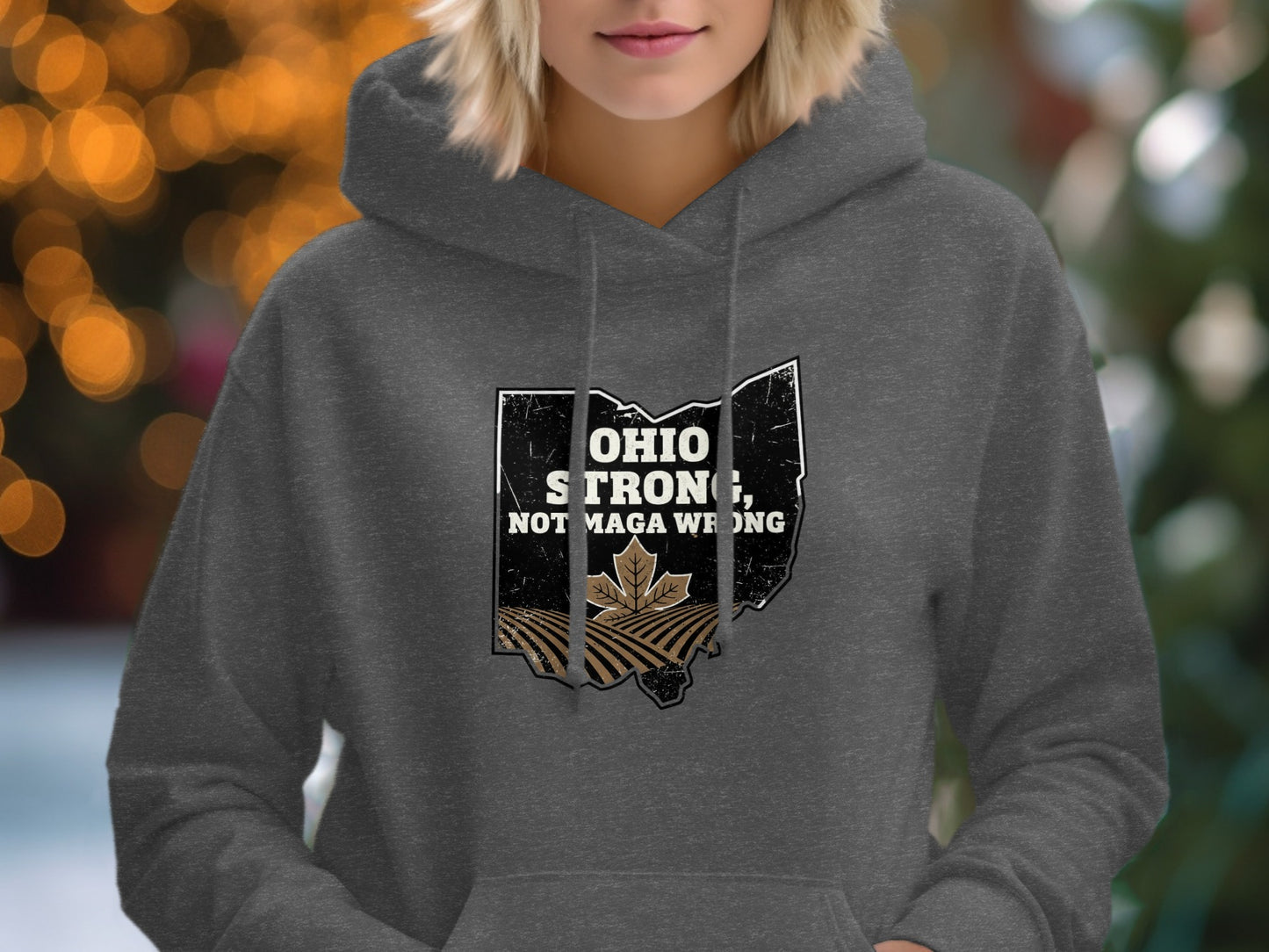Ohio Strong Not Maga Weak Long Sleeved Hoodie product