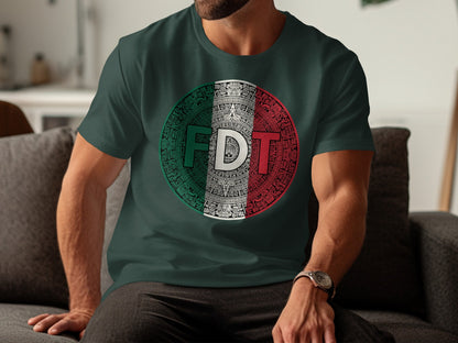 FDT Mexican Flag Inspired Aztec Calendar Design product
