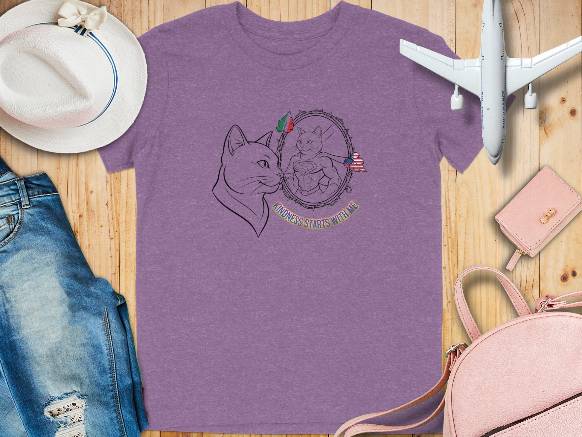 Kindness Starts With Me Cat T-Shirt