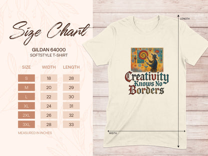 Creativity Knows No Borders T Shirt Product