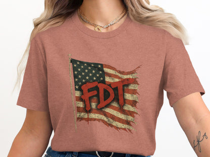 Distressed American Flag FDT Graphic Tee product type