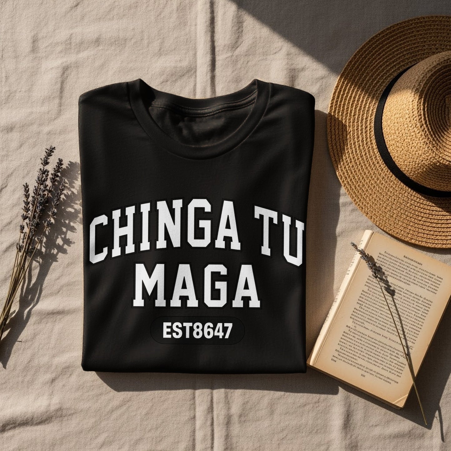 Stylish CHINGA TU MAGA EST8647 graphic top product
