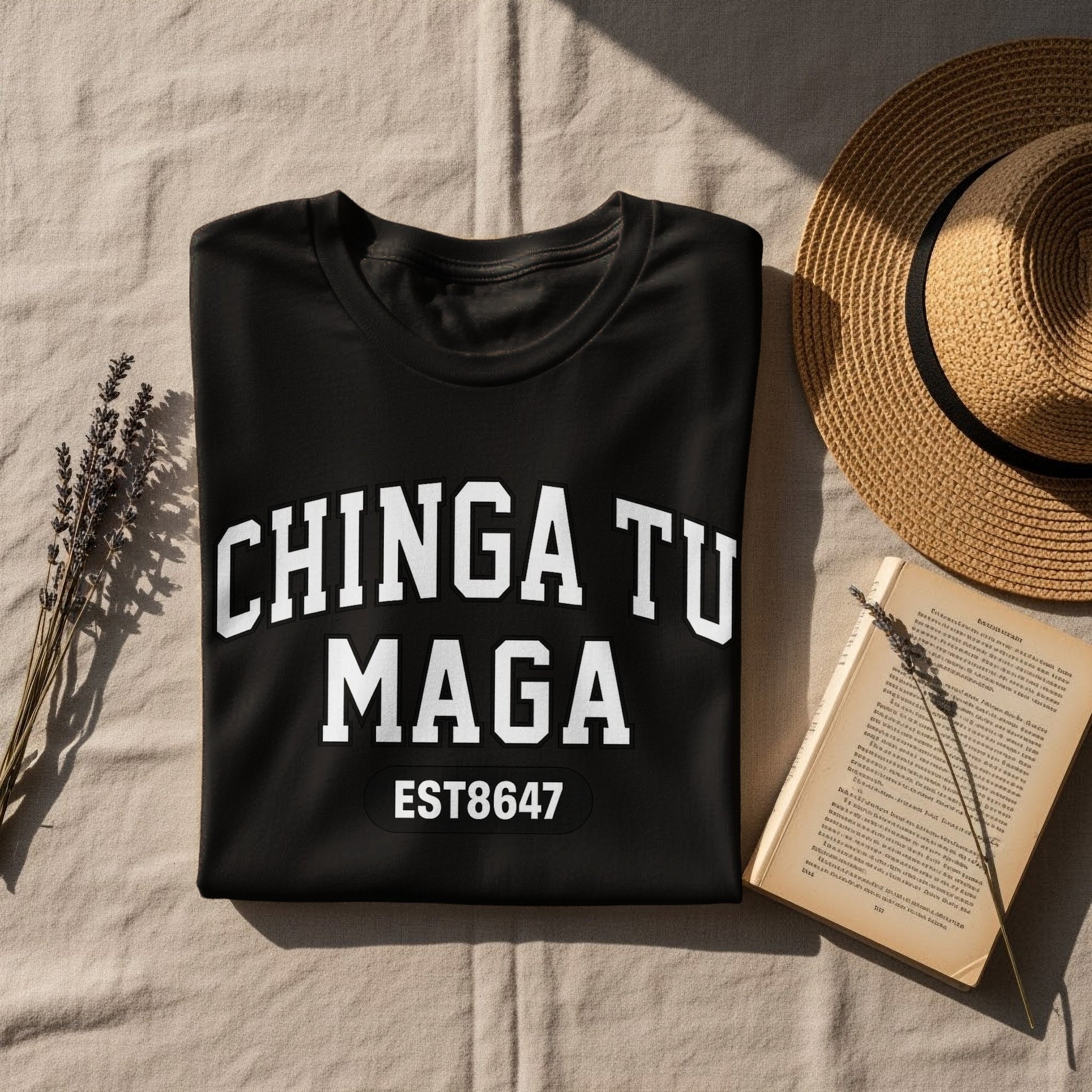 Stylish CHINGA TU MAGA EST8647 graphic top product