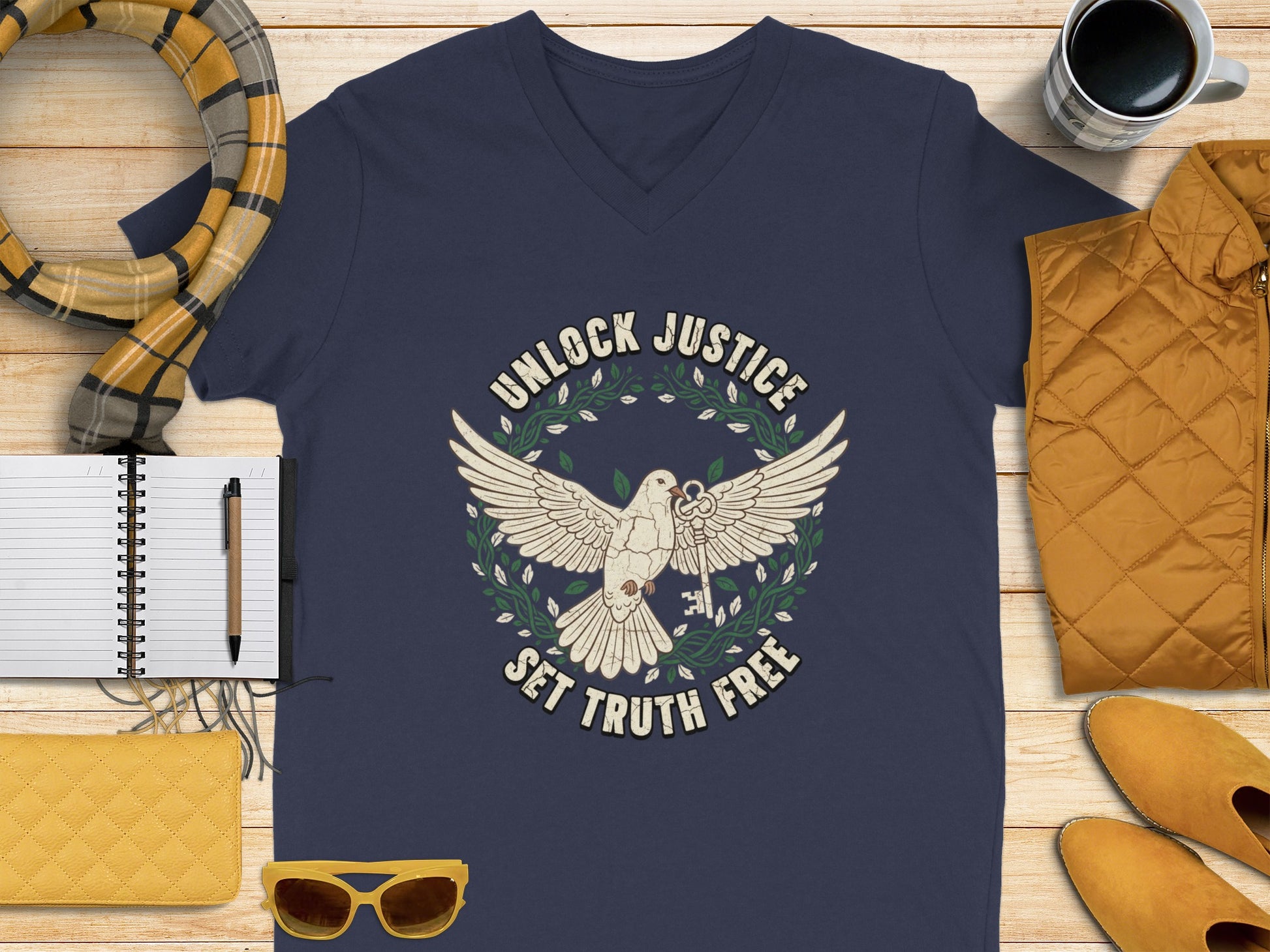 Unlock Justice Set Truth Free Graphic T-Shirt